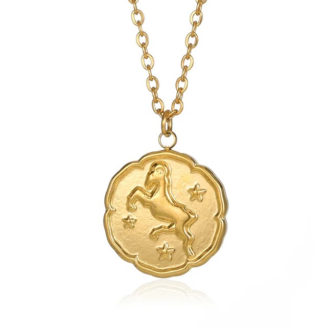 Laarhoven™ | Ketting Dierenriemteken - Goud