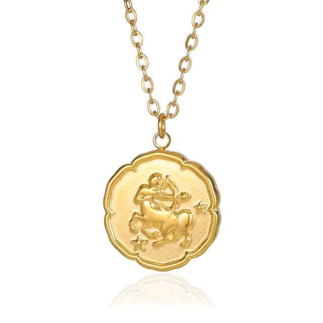 Laarhoven™ | Ketting Dierenriemteken - Goud