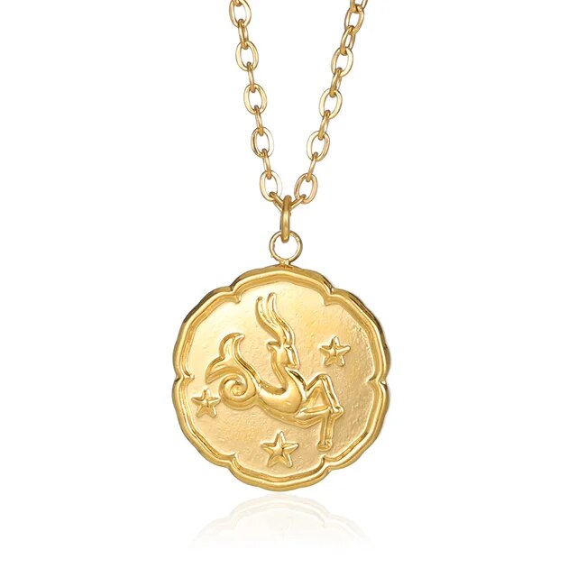 Laarhoven™ | Ketting Dierenriemteken - Goud