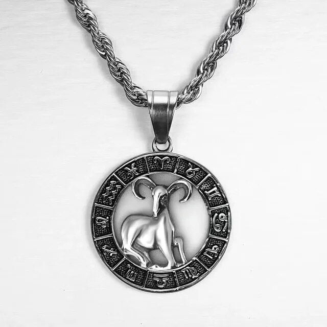 Laarhoven™ | Ketting Dierenriemteken - Zilver