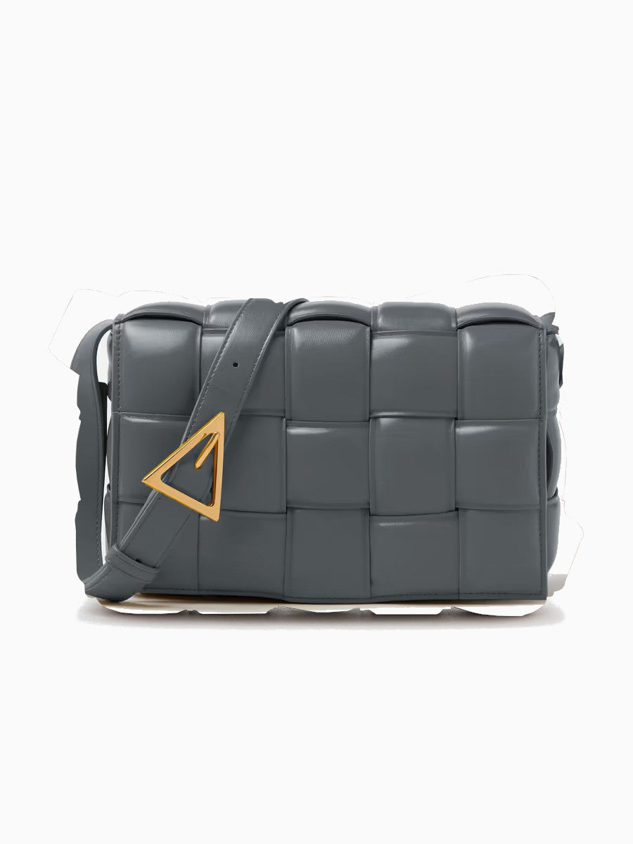 Laarhoven™ | Geweven gewatteerde leren tas