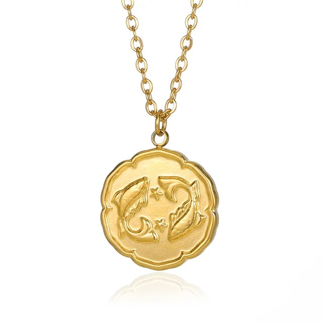 Laarhoven™ | Ketting Dierenriemteken - Goud