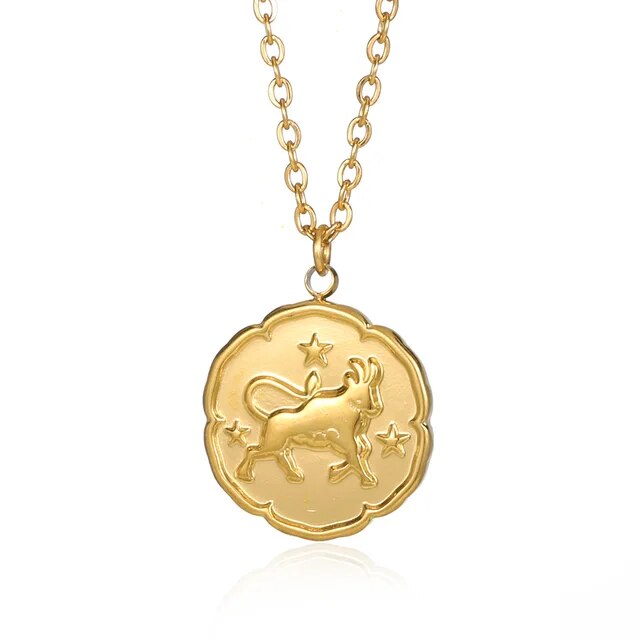 Laarhoven™ | Ketting Dierenriemteken - Goud
